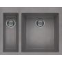 Elleci Quadra LGQ15048 zlewozmywak granitowy 59x50 cm szary/grafitowy/onyx zdj.1