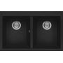 Elleci Quadra LGQ35040 zlewozmywak granitowy 79x50 cm czarny zdj.1