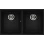 Elleci Quadra LGQ35040BSO zlewozmywak granitowy 76x43.5 cm czarny zdj.1