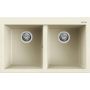 Elleci Quadra LGQ35062 zlewozmywak granitowy 79x50 cm biały zdj.1