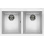 Elleci Quadra LGQ35068 zlewozmywak granitowy 79x50 cm biały zdj.1