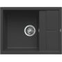 Elleci Unico LGU12540 zlewozmywak granitowy 65x50 cm czarny zdj.1