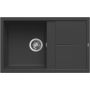 Elleci Unico LGU30040 zlewozmywak granitowy 79x50 cm czarny zdj.1