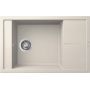 Elleci Unico LGU30539 zlewozmywak granitowy 78x50 cm biały zdj.1