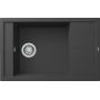 Elleci Unico LGU30540 zlewozmywak granitowy 78x50 cm czarny zdj.1