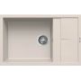 Elleci Unico LGU31039 zlewozmywak granitowy 78x50 cm biały zdj.1