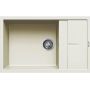 Elleci Unico LGU31062 zlewozmywak granitowy 78x50 cm biały zdj.1