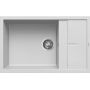 Elleci Unico LGU31068 zlewozmywak granitowy 78x50 cm biały zdj.1
