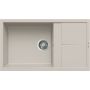 Elleci Unico LGU41039 zlewozmywak granitowy 86x50 cm biały zdj.1
