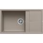 Elleci Unico LGU41043 zlewozmywak granitowy 86x50 cm beżowy zdj.1