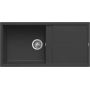 Elleci Unico LGU48040 zlewozmywak granitowy 100x50 cm czarny zdj.1