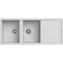 Elleci Unico LGU50068 zlewozmywak granitowy 116x50 cm biały zdj.1