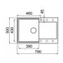 Elleci Easy LMY30079 zlewozmywak granitowy 79x50 cm zdj.2