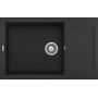 Elleci Easy LGY31040 zlewozmywak granitowy 78x50 cm czarny zdj.1