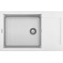 Elleci Easy LGY31068 zlewozmywak granitowy 78x50 cm biały zdj.1