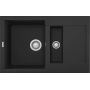 Elleci Easy LGY32540 zlewozmywak granitowy 78x50 cm czarny zdj.1