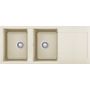 Elleci Easy LGY50062 zlewozmywak granitowy 116x50 cm biały zdj.1