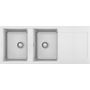 Elleci Easy LGY50068 zlewozmywak granitowy 116x50 cm biały zdj.1