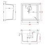 Elleci Dynamo LGZ10240FBXCB zlewozmywak granitowy 45.6x45.6 cm czarny zdj.2