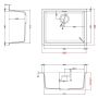 Elleci Dynamo LGZ10548FIXCI zlewozmywak granitowy 55.6x45.6 cm szary/grafitowy/onyx zdj.2