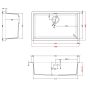 Elleci Dynamo LGZ13040FBXCB zlewozmywak granitowy 75.6x45.6 cm czarny zdj.2
