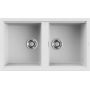 Elleci Best LKB45096 zlewozmywak granitowy 86x51 cm biały zdj.1