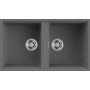Elleci Best LKB45099BSO zlewozmywak granitowy 83.6x48.8 cm szary/grafitowy/onyx zdj.1