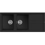 Elleci Best LKB50086 zlewozmywak granitowy 116x51 cm czarny zdj.1