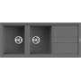 Elleci Best LKB50099 zlewozmywak granitowy 116x51 cm szary/grafitowy/onyx zdj.1