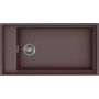 Elleci Dialogo LKD36087 zlewozmywak granitowy 86x46 cm brązowy zdj.1