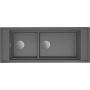 Elleci Mixology LKM59099FIXCI zlewozmywak granitowy 114x46 cm szary/grafitowy/onyx zdj.1