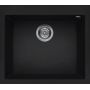 Elleci Quadra LKQ10586 zlewozmywak granitowy 57x50 cm czarny zdj.1