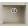 Elleci Quadra LKQ10595 zlewozmywak granitowy 57x50 cm beżowy zdj.1