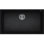 Elleci Quadra LKQ13086BSO zlewozmywak granitowy 76x44 cm czarny zdj.1