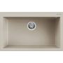 Elleci Quadra LKQ13095 zlewozmywak granitowy 79x50 cm beżowy zdj.1