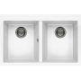 Elleci Quadra LKQ35096 zlewozmywak granitowy 79x50 cm biały zdj.1