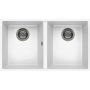 Elleci Quadra LKQ35096BSO zlewozmywak granitowy 76x43.5 cm biały zdj.1