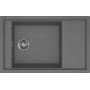Elleci Sintesi LKS30599 zlewozmywak granitowy 78x50 cm szary/grafitowy/onyx zdj.1