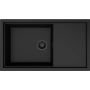 Elleci Sintesi LKS41086 zlewozmywak granitowy 86x50 cm czarny zdj.1