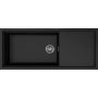 Elleci Sintesi LKS51086 zlewozmywak granitowy 116x50 cm czarny zdj.1