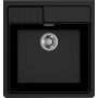 Elleci Spazio LKS60086 zlewozmywak granitowy 63.5x60 cm czarny zdj.1