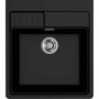 Elleci Spazio LKS60086XLP zlewozmywak granitowy 66.5x60 cm czarny zdj.1