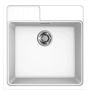Elleci Spazio LKS60096 zlewozmywak granitowy 63.5x60 cm biały zdj.1