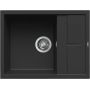 Elleci Unico LKU12586 zlewozmywak granitowy 65x50 cm czarny zdj.1