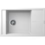 Elleci Unico LKU30596 zlewozmywak granitowy 78x50 cm biały zdj.1