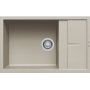 Elleci Unico LKU31095 zlewozmywak granitowy 78x50 cm beżowy zdj.1