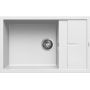 Elleci Unico LKU31096 zlewozmywak granitowy 78x50 cm biały zdj.1