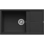 Elleci Unico LKU41086 zlewozmywak granitowy 86x50 cm czarny zdj.1