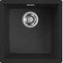 Elleci Zen LKZ10286 zlewozmywak granitowy 45.6x45.6 cm czarny zdj.1