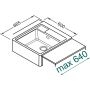 Elleci Spazio LKS60087XLP zlewozmywak granitowy 66.5x60 cm zdj.3